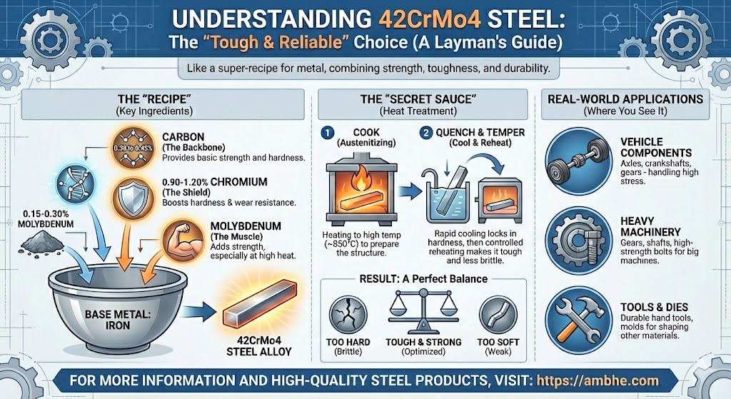 Ambhe Ferro 42CrMo4 Steel Infographic
